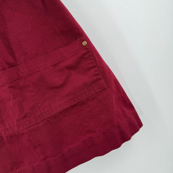 KAF HOME AYESHA CURRY Kids Apron 100% Cotton Chef & Hostess Canvas Oxblood - Picture 12 of 13